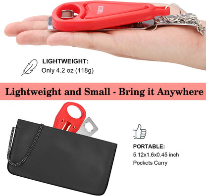 Home Security Door Lock, VIRIDI Portable Travel Doorlocks for Airbnb Hotel Room Bedroom Add Extra Safety Privacy Solid Removable No Drill Door Jammer Latch for House Apartment School Selfdefense Item