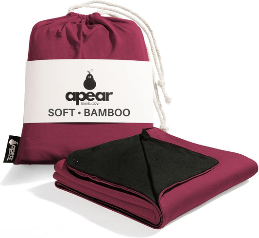 16-in-1 Compact Travel Blanket with Bag – Reversible, Ultra Soft Bamboo Airplane Blanket with Hidden Pocket - Lightweight & Packable for Flights, Camping, Picnic, Travel Essentials