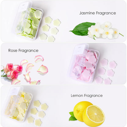 300pcs Portable Hand Washing Soap Sheets, Scented Mini Soap Sheets, Disposable Soluble Soap for Outdoor Travel, Camping, Hiking (Yellow)