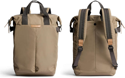 Bellroy Tokyo Totepack, water-resistant woven convertible backpack and tote bag - Khaki
