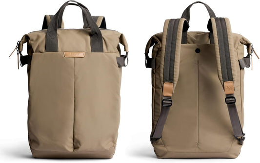 Bellroy Tokyo Totepack, water-resistant woven convertible backpack and tote bag - Khaki
