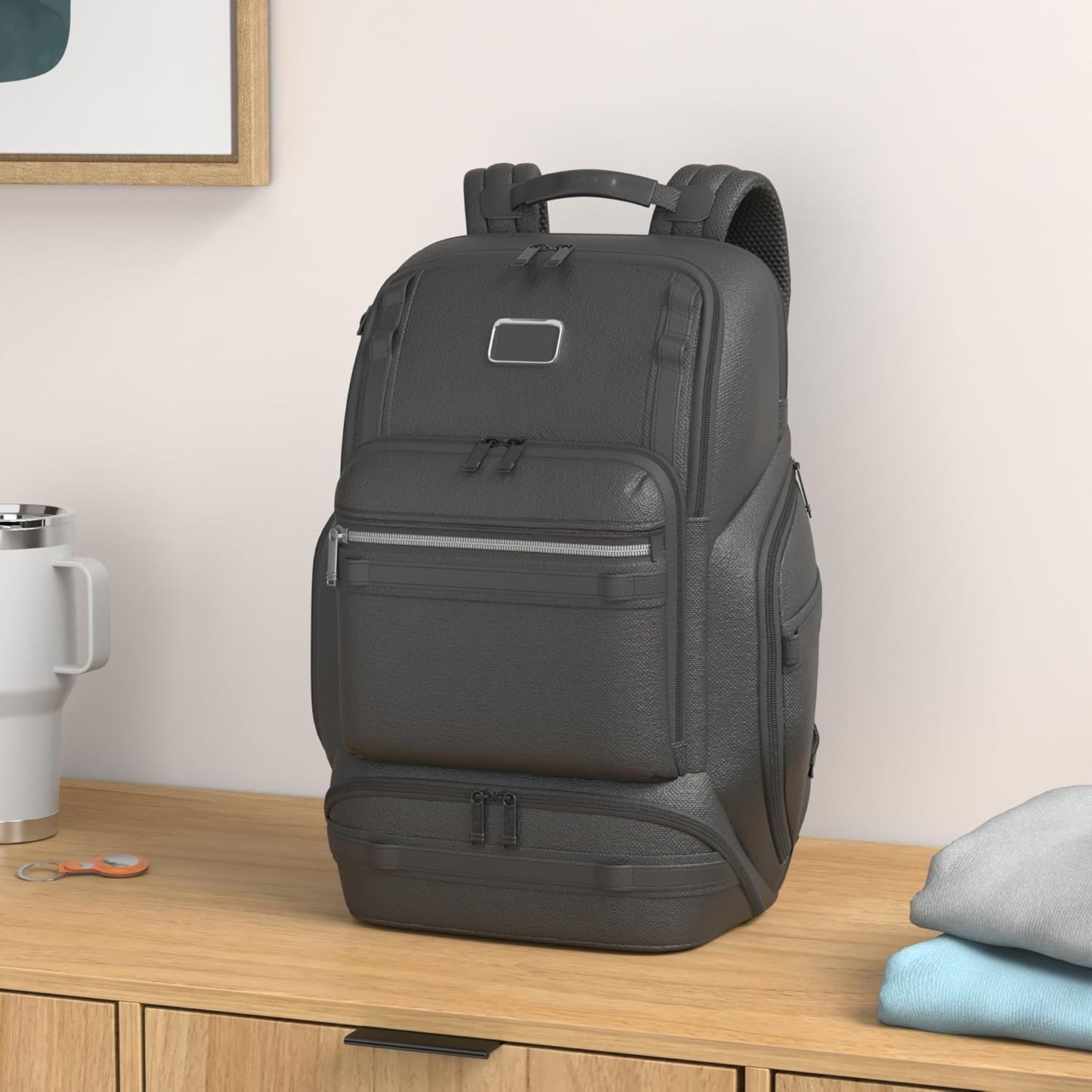 TUMI - Alpha Bravo Renegade Backpack - Travel Backpack & Laptop Bag - With TUMI Tracer - 18.5" X 12.8" X 7.0" - Black