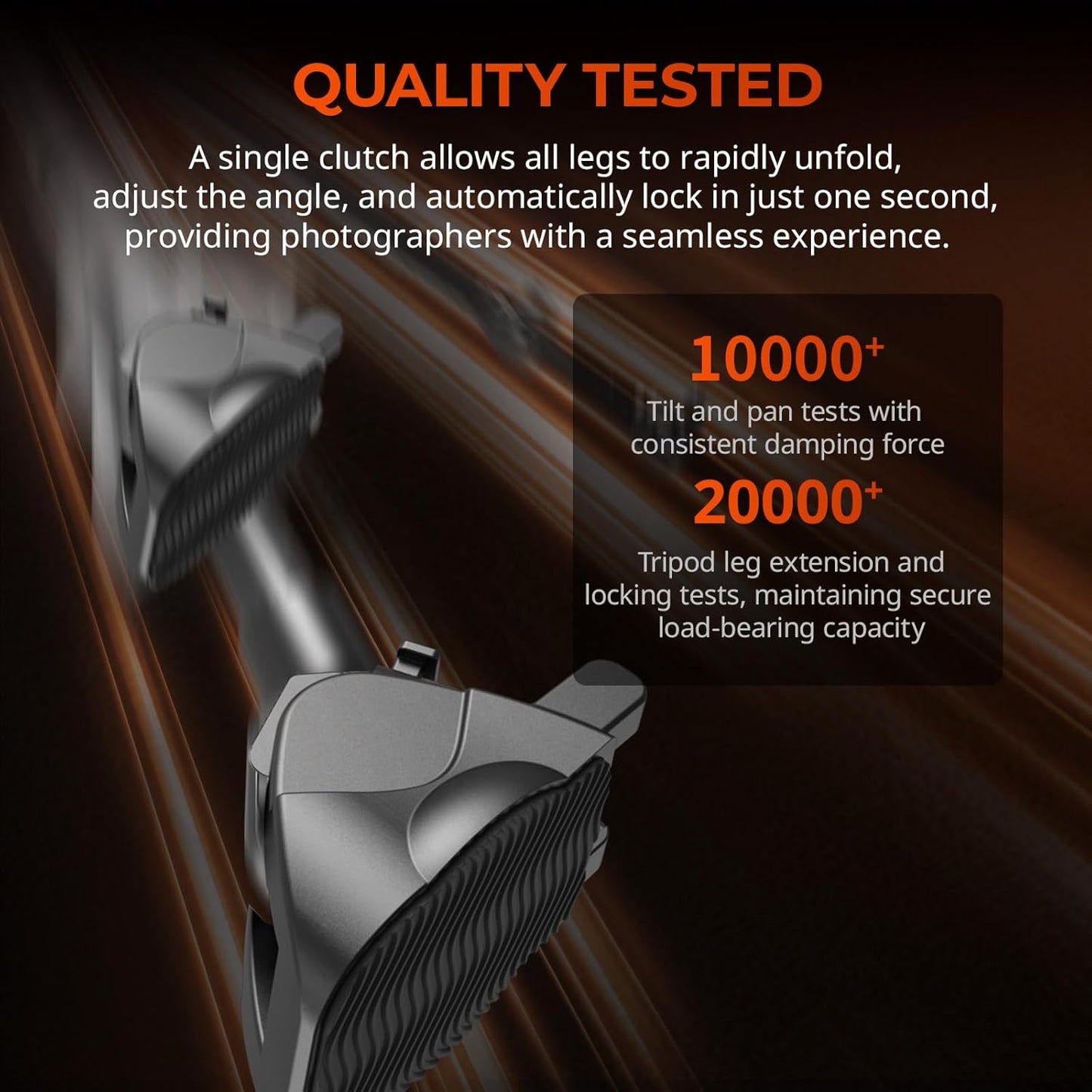 SmallRig x Potato Jet Tribex Hydraulic Carbon Fiber Tripod Fast Extend Camera Travel Tripod, Low Angle Photograph to 5.9in/15cm, Max Height 61in/155cm, Weight 5.7lbs, Load up 55lbs - 4858