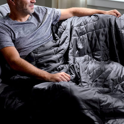 LUXOME Lightweight Blanket | 100% Rayon (Viscose) from Bamboo Fabric & Fill | King/Cal King - 98"x92" | Thermal-Regulating | Charcoal