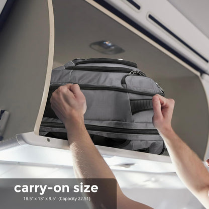 Swissdigital Design TSA Business Laptop Backpack For Men,Travel Backpack With USB Charging Port,College Tech Backpacks With RFID Pockets Presents For Men Fits 15.6 Inch Computer Grey | TERABYTE