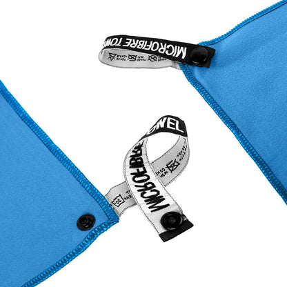 Microfiber Travel Towel, Soft Lightweight Quick Dry Towel, Super Absorbent Compact Travel & Sports & Beach Towels for Camping, Backpack, Gym, Swimming, Yoga, Hiking (XS:12"×24" -Blue)