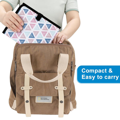 Accmor Portable Diaper Changing Pad, Waterproof Baby Changing Mat, Foldable Portable Travel Changing Pads for Baby, Triangle