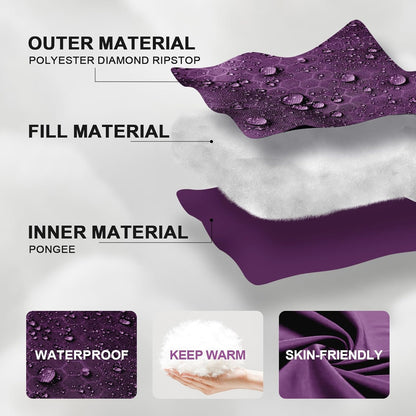 Sleeping Bags for Adults Cold Weather,Portable, Waterproof,Lightweight Camping Sleeping Bag for Tall Girls Boys with Compression Sack for Warm Camping, Hiking, Outdoor & Indoor