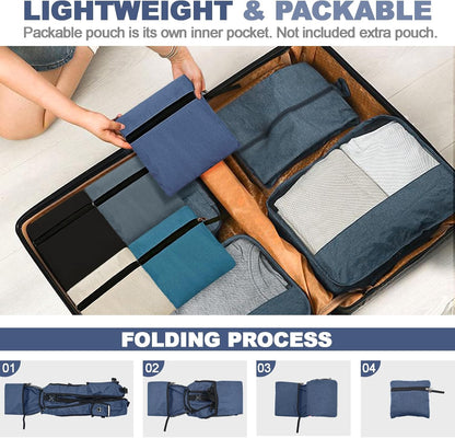 Seektop 15L Small Hiking Backpack for Women Men, Lightweight Hiking Packable Daypack with Phone Pocket for Travel Camping (Dark Blue)