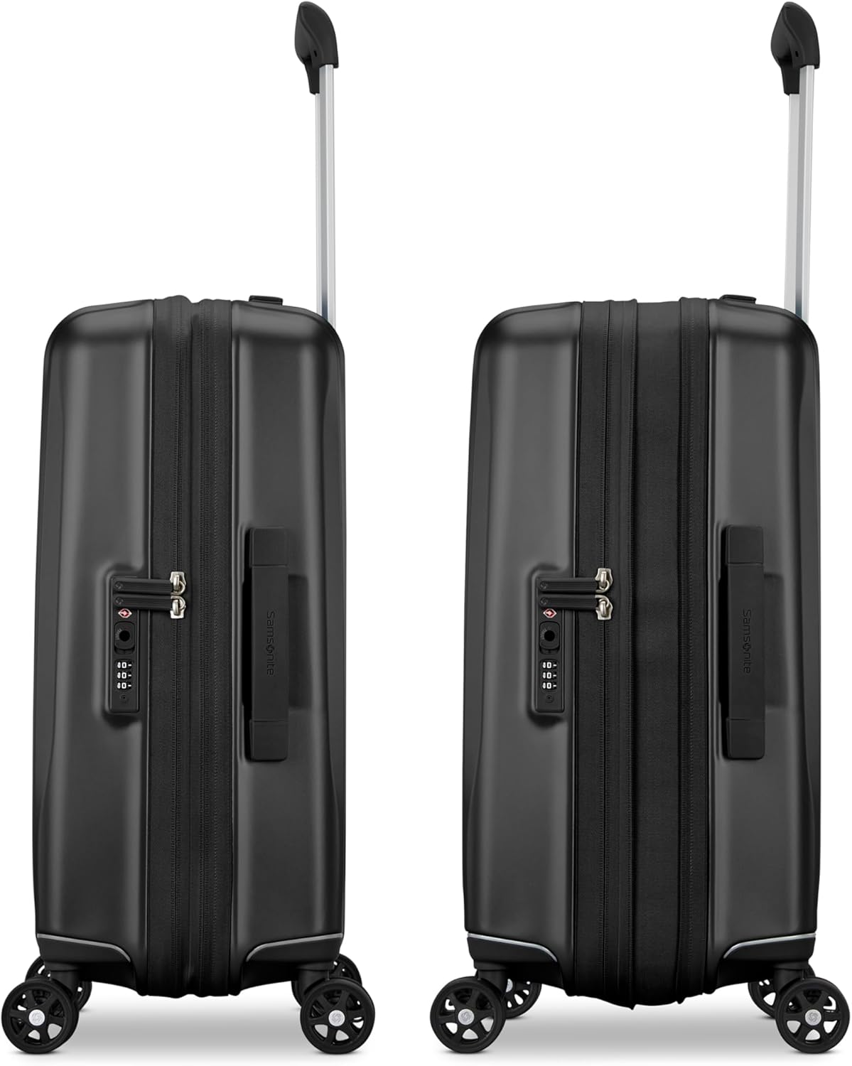 Samsonite UpLIFT Carry-On Hardside Luggage with Spinner Wheels - Airline-Approved, TSA Lock, Adjustable Handle System - Polycarbonate Hard Suitcase for Ultra Lightweight Travel - Phantom Black