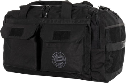 Serious Steel Fitness Heavy Duty 1000D Nylon Duffel Gym Bag (Black - Big Bud)