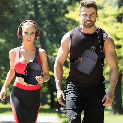 MJNUONE Mini Sling Bag for Men Outdoor Lightweight Small Crossbody Bag Women Casual Daily Bag Waterproof Chest Bag for Travel