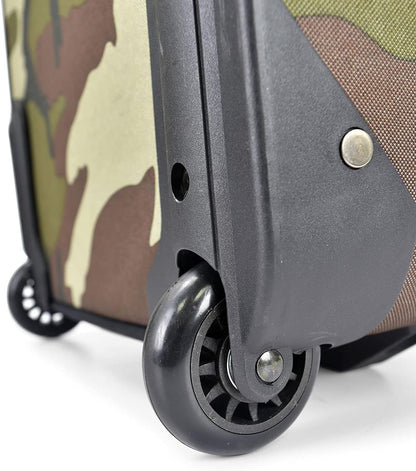 U.S. Traveler Lightweight Rolling 20" Carry On Luggage Softside Suitcase, Camouflage, 2 Wheel Single