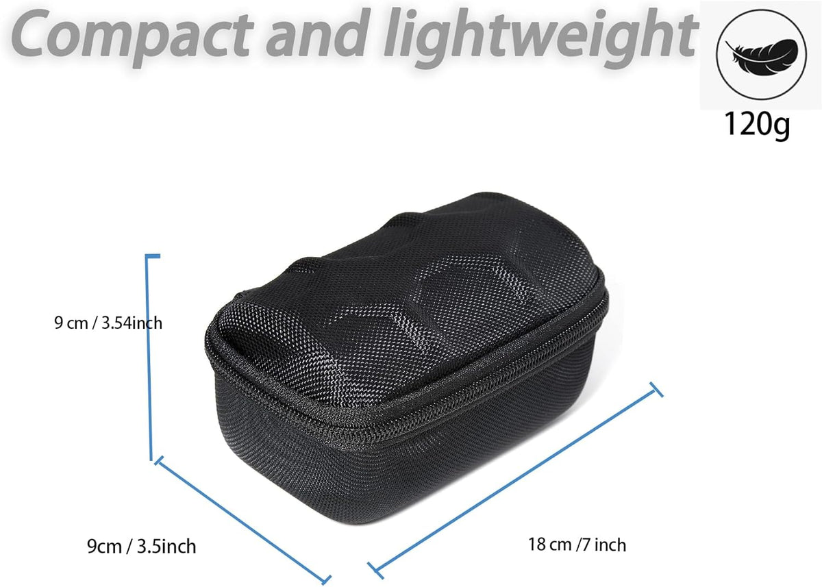 Hard Compact Watch Roll travel case, 2 Slots Portable holder and Organizer with Soft Pillow, keep watch from moving(fit up to 55 mm)