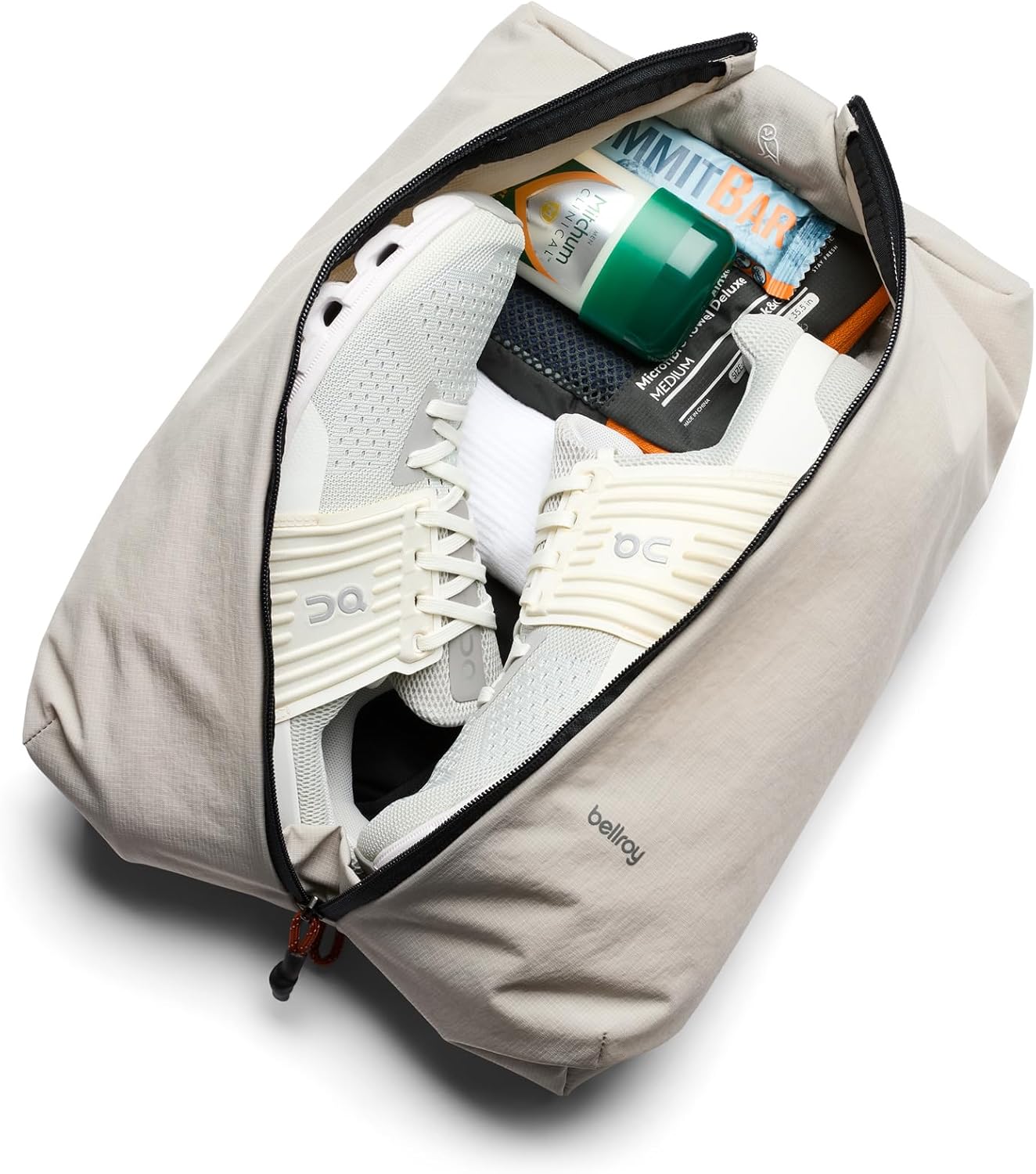 Bellroy Lite Packing Caddy 10L (Travel Organizer Packing Cube, Zip-up Storage Solution for Travel Near or far) - Ash