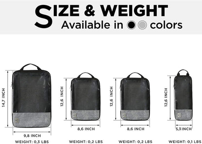 VASCO Compression Packing Cubes for Travel