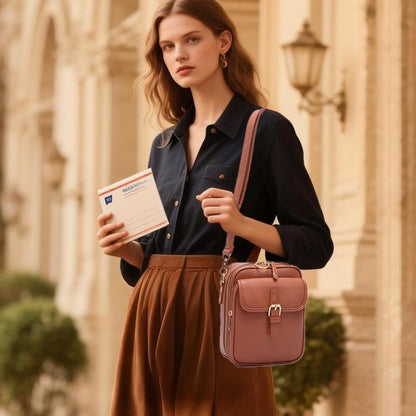 1060 Leather Crossbody Bags for Women Anti-Theft Vegan Purse with Card Slots, Travel Shoulder Bag, Waterproof Crossbody Purse