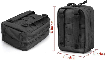 Carlebben EMT Pouch MOLLE Ifak Pouch Tactical MOLLE Medical First Aid Kit Utility Pouch (With Medical Supplies)