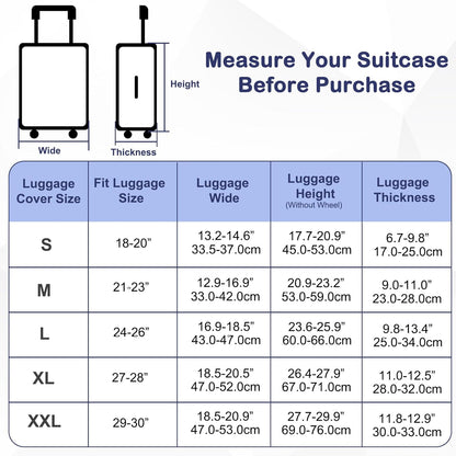 Pink Dino Suitcase Luggage Cover, Thick Suitcase Cover for Carry on Luggage Protector Fits 18-30 Inch Case