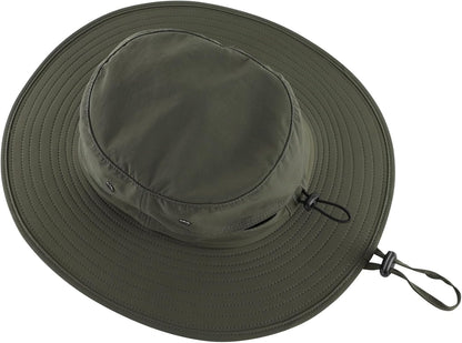 Home Prefer UPF50+ Mens Sun Hat Wide Brim Fishing Hat Sun Protection Beach Gardening Bucket Hat for Men Women