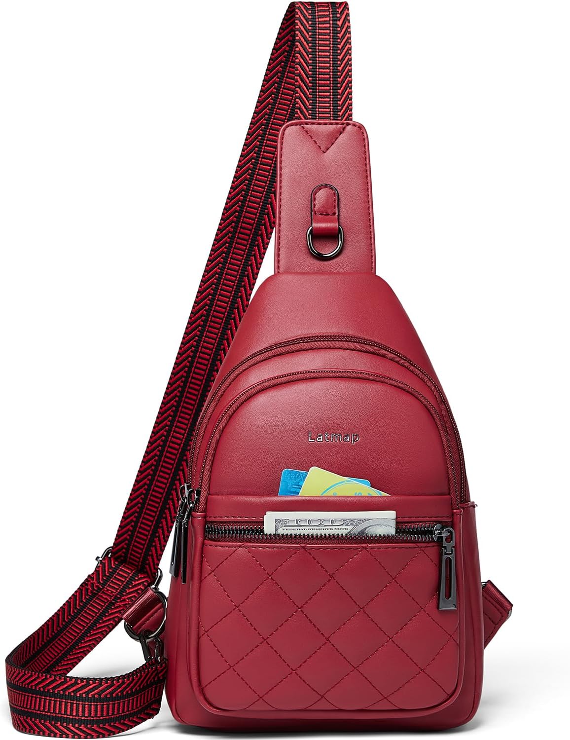 Sling Bag For Women Fanny Pack Crossbody Travel Shoulder Belt Bags Tote Backpack Purse Faux Leather