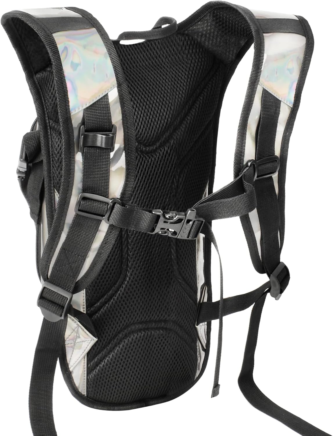 Reflective Hydration Backpack, Hydration Pack - Water Backpack with 2L/3L Hydration Bladder, Essential for Festivals - Rave Hydration Pack for Hiking, Running, Cycling, and Festivals