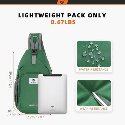 SKYSPER Sling Bag RFID Crossbody Sling Backpack Cross Body Shoulder Bag Travel Hiking Daypack for Women Men