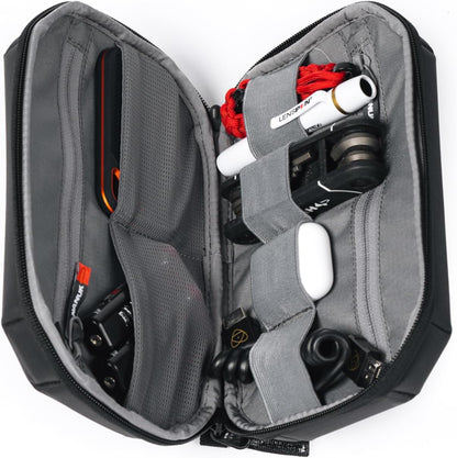NANUK N-CUBIK T1 Soft Sided Travel Organizer Pouch for Electronics, Cables, Photography, Phones, Cords, Earphones and More (10 x 6 x 2)