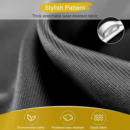 20 Inch PVC Luggage Protector Covers for TSA Approved Clear Suitcase Cover Protector Transparent Luggage Protective Cover Set (Black, Suitable for 19"-20")