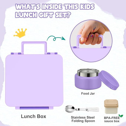 Bento Lunch Box for Kids with 9oz Soup Thermo Leak-Proof Lunch Food Container - Image 3