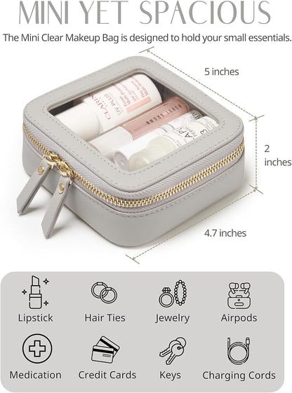 Popvibe Clear Makeup Bag Travel Cosmetic Case Transparent Toiletry Bag - Image 5