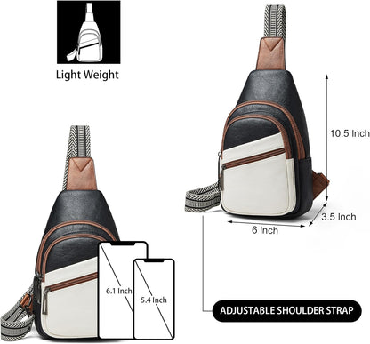 Sling Bag Crossbody Bags for Women Small Cross Body Bag Fanny Packs Chest Sling Purse for Daily Travel Leisure Sport