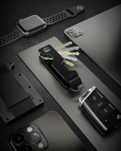 Key Organizer Compact Key Holder Metal Key Chain Minimalist key case key holder for keychain Secures 1-5 Keys