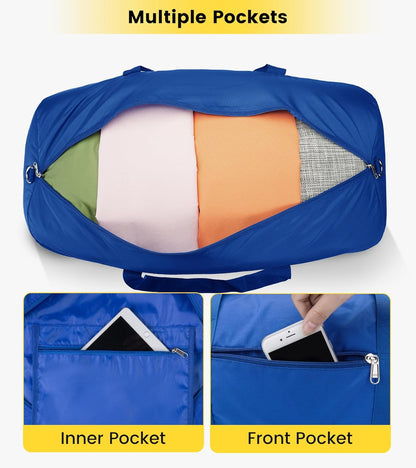 Vorspack Duffel Bag 20-24-28 Inches Foldable Gym Bag for Men Women Duffle Bag Lightweight with Inner Pocket for Travel Sports