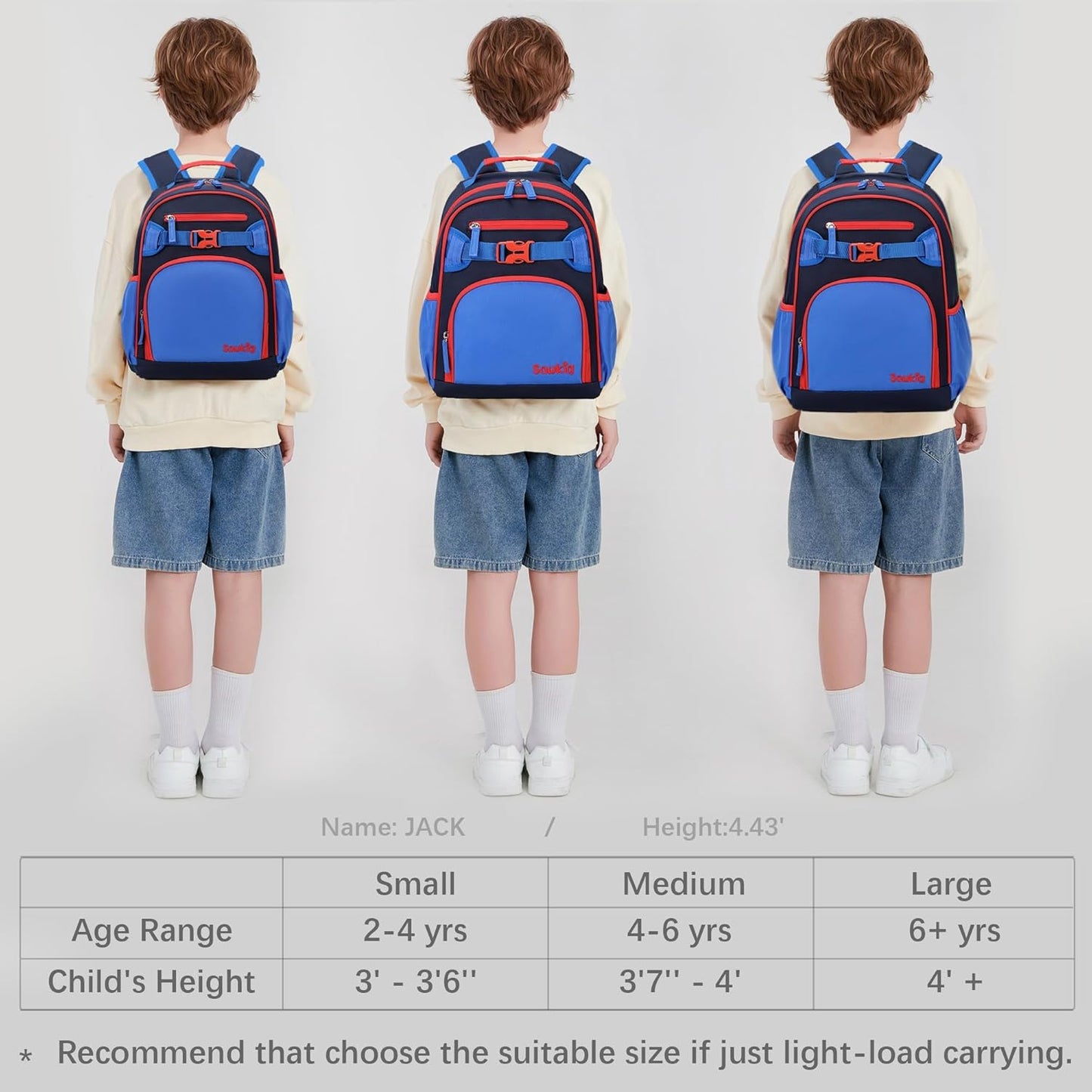 Cute Mini Toddler Backpacks for Boys 2-4 Little Kids Backpack Preschool Bookbag (Navy Blue Black)