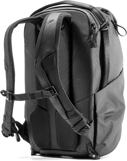 Peak Design Everyday Backpack 20L, Black, MagLatch Top, Dual Side Access, FlexFold Dividers, Fits 15" Laptop, For Camera Carry, Daily Commutes or Travel, Versatile Backpack for Men and Women