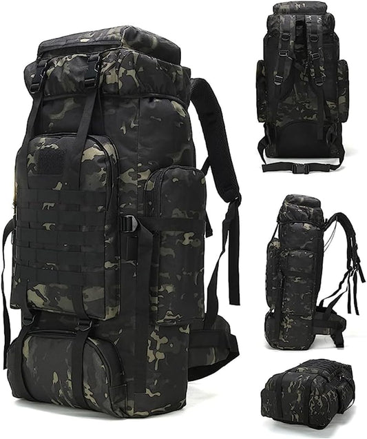King'sGuard 70L Camping Hiking Backpack Tactical Backpack Military Molle Rucksack Backpack for Outdoor