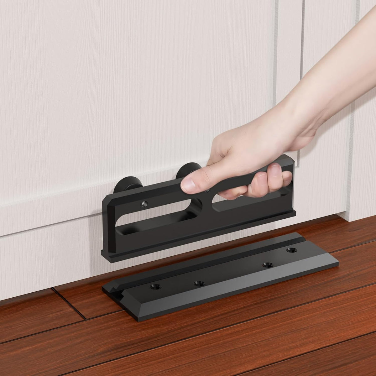 Door Security Bar, French Security Door Brace, Security Door Barricade, Withstands 3000 Lbs, Prevents Entry Burglaries Home Invasions