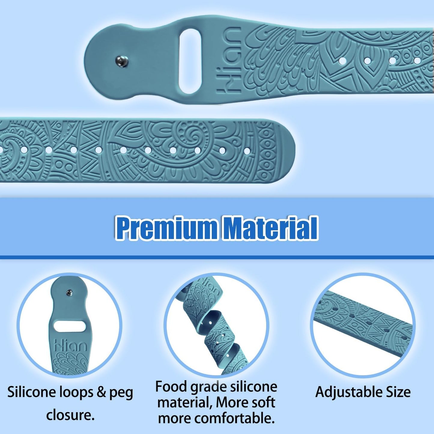 Hion Motion Sickness Bracelets Sea Sickness Wristbands for Motion Sickness/Morning Sickness/Pregnancy Nausea Anti Nausea Wristband Acupressure Nausea Bands Motion Sickness Bands（2Pairs-Bule+Beryl）