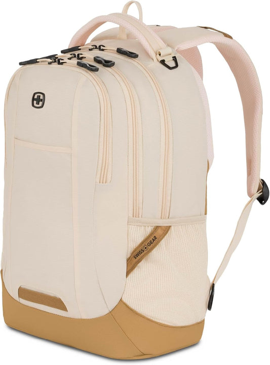 SwissGear Cecil 5505 Laptop Backpack, Cream/Warm Sand, 18-Inch