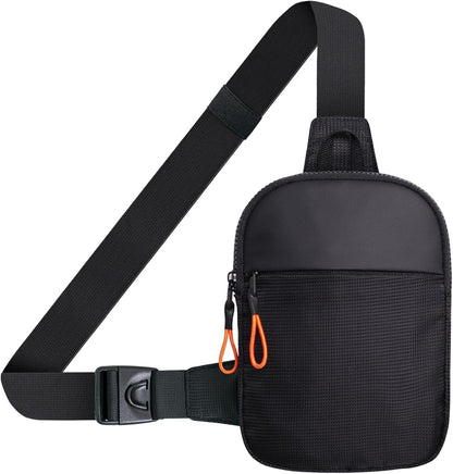 MJNUONE Mini Sling Bag for Men Outdoor Lightweight Small Crossbody Bag Women Casual Daily Bag Waterproof Chest Bag for Travel