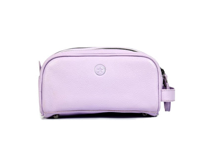 10" Premium Leather Toiletry Travel Pouch With Waterproof Lining | King-Size Handcrafted Vintage Dopp - Kit ~ Gift for Father's Day By Aaron Leather Goods