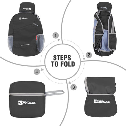ZOMAKE Lightweight Packable Backpack 20L, Foldable Backpacks Small Daypack for Hiking Water Resistant Day Bag for Travel