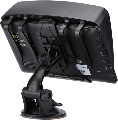 GPS Navigator for Car Truck RV, 7 Inch Touch Screen, Latest 2025 Maps for Car GPS, Support Voice Turn-by-Turn Guidance, Speed and Red Light Warning, Custom Truck Routing