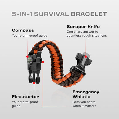 Rain Fly12x10 Lightweight Survival Camping Tarp; 100% Waterproof; Makes a Great Backpacking Tarp or Hammock Shelter; Comes in Multiple Colors, Survival Bracelet Included; Grey