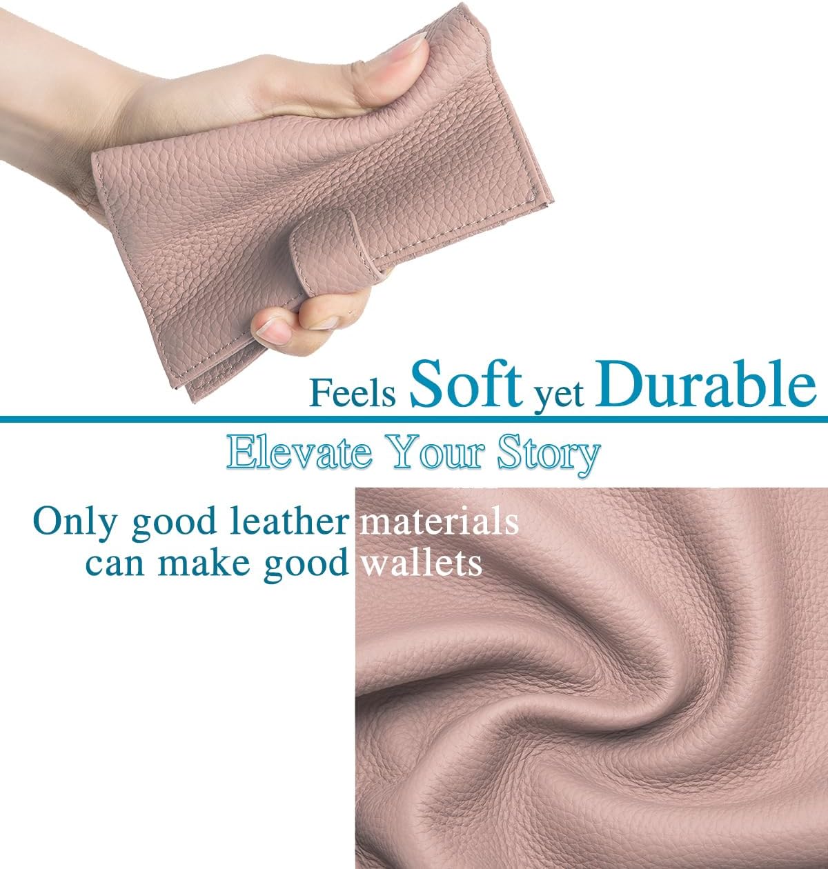 Leather RFID Slim Passport Holder for Travel Women – Passport Wallet for Men with Passport Cover & 3 Card Slots, Zippered Coin Pocket, Cash Holder – Travel Organizer Gift Box (Pink)