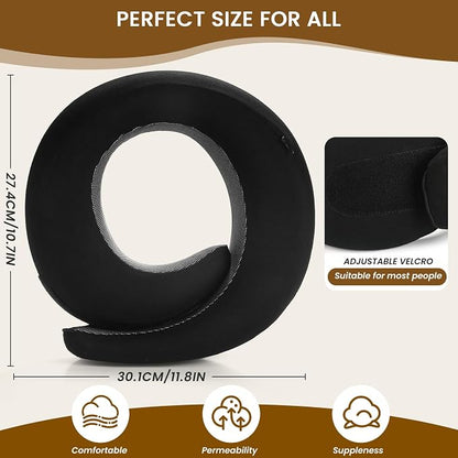 Neck Pillow, Travel Pillow uses Memory Foam to Support Neck Comfort, Ideal - Image 3