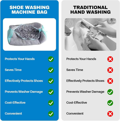 Shoe Laundry Bags for Washing Machine, 4 Pcs Shoe Washing Bag, Laundry Shoe Bag for Washer and Dryer, Reusable Shoe Washing Bags Shoe Washing Machine Bag (Grey-4Pcs)