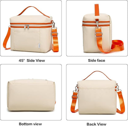 NOL Insulated Lunch Bags for Women Cooler Bag Lightweight Nylon Waterproof - Image 4
