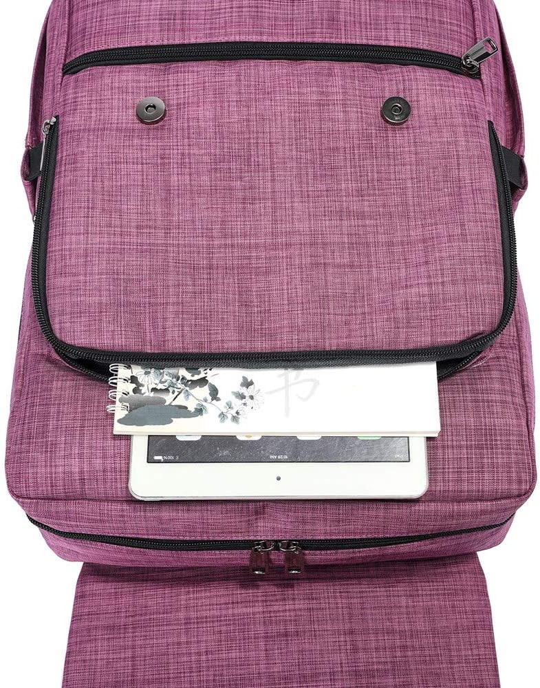 HFSX Vintage Backpack Anti Theft Laptop Backpack Men Women Business Travel Computer Backpack College Bookbag Stylish Water Resistant Vintage Backpack with USB Port Fits 15.6 Inch Laptop